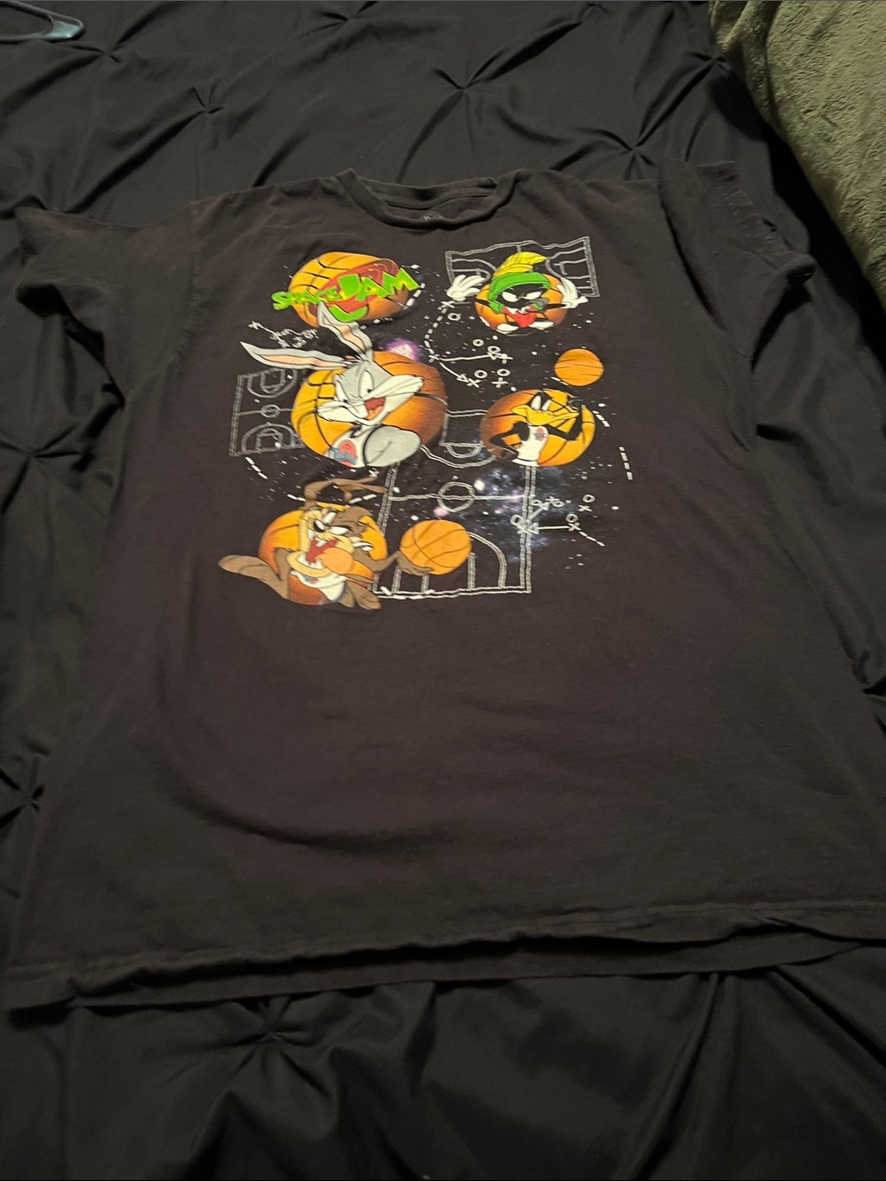 Kids Black Looney Tunes Basketball Graphic Tee by